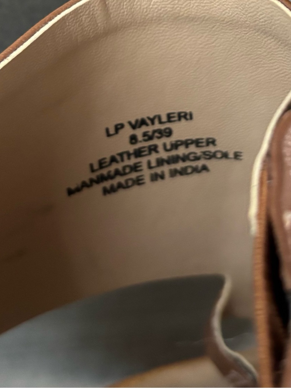Lucky Brand Brown Leather Slide Sandals | Minimalist Flat Mules Size 8.5 - Picture 10 of 10